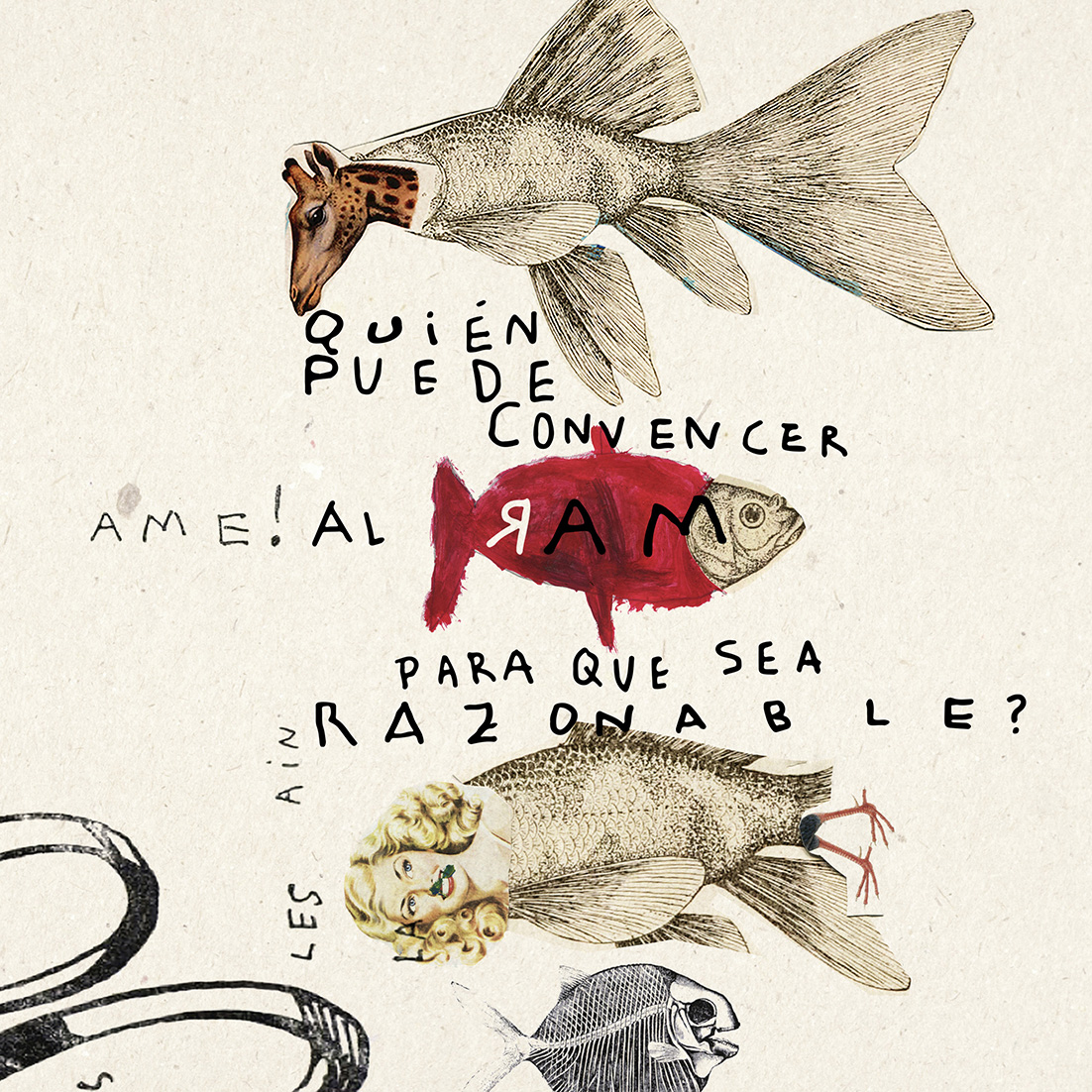 Collage courtesy of La Casa de Carlota, inspired by Chilean poet Pablo Neruda's “Quién puede convencer al mar” [Who can convince the sea (to be reasonable) © La Casa de Carlota